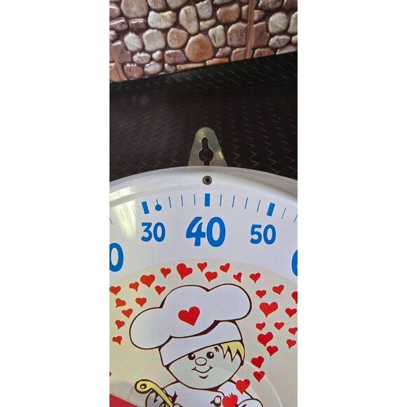 10" Vintage Thermometer "The Kitchen Is The Heart Of The Home" Made In Hong Kong - Picture 4 of 5